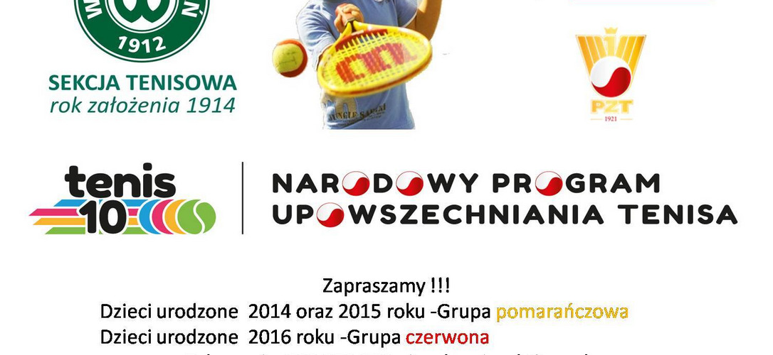 Bezpłatne zajęcia w ramach Narodowego Programu Upowszechniania Tenisa!